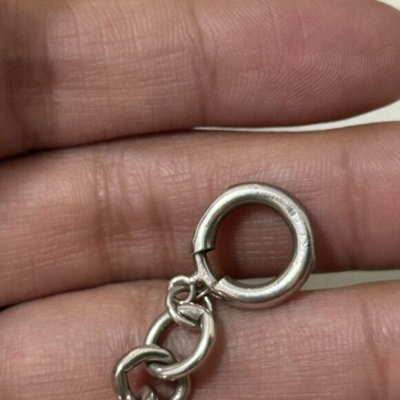 Vintage Sterling Rolo Toggle Clasp Bracelet - Picture 6 of 7